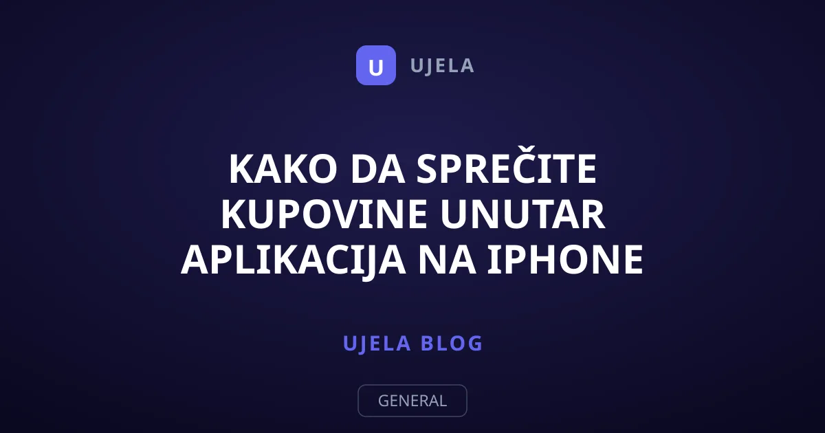 Kako da sprečite kupovine unutar aplikacija na iPhone uređaju